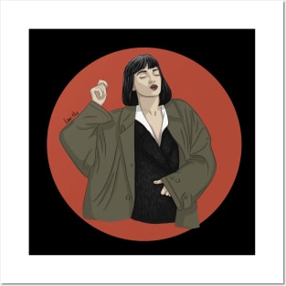 Mia Wallace dancing Posters and Art